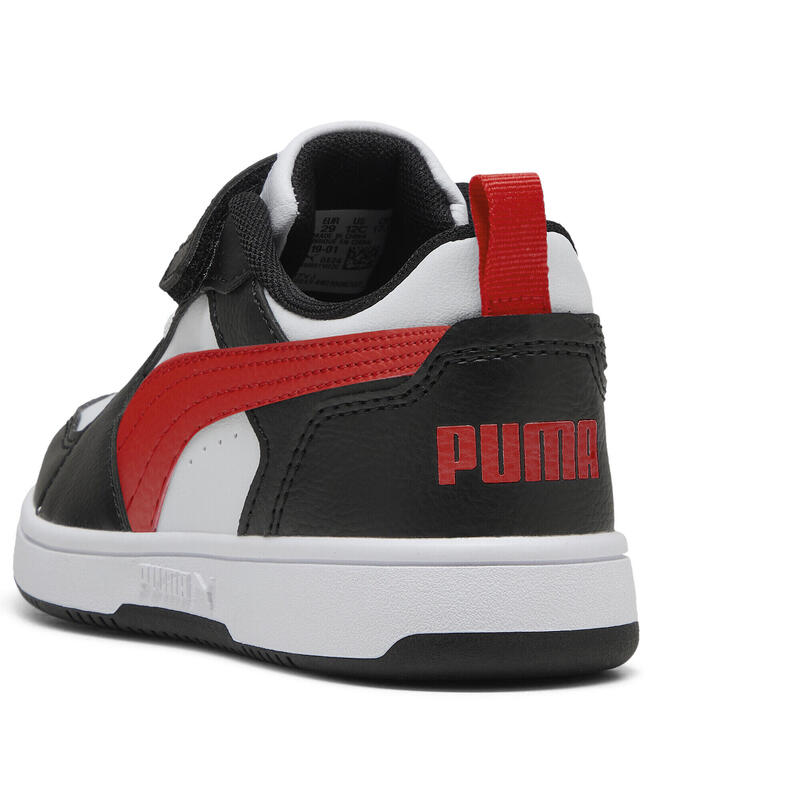 Dziecięce sneakersy PUMA Rebound V6 Lo PUMA White For All Time Red Black