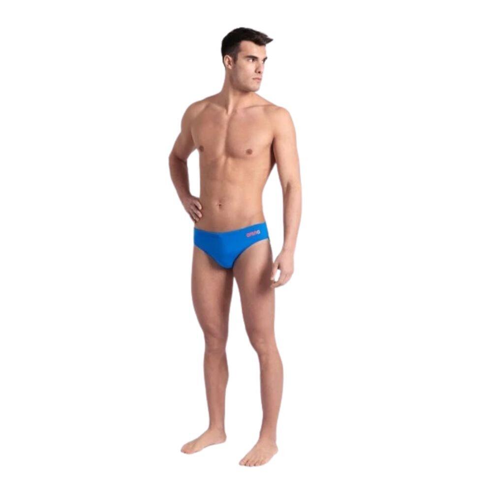 Cuecas Slip Cuecas Team Solid Men's Blue River natação Homem Azul Arena 3/3