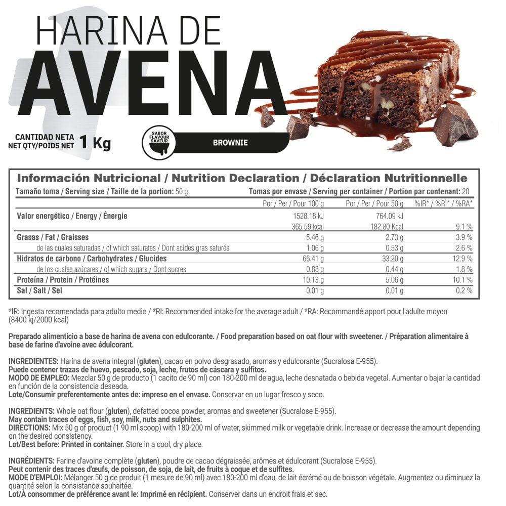 Harina de Avena - 1Kg Brownie MASMUSCULO 6/6