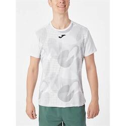 Maillot Manches Courtes Tennis Homme Joma Challenge Blanc