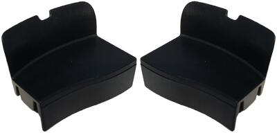Zwarte axa afdekkapjes voor defender (set van 2)
