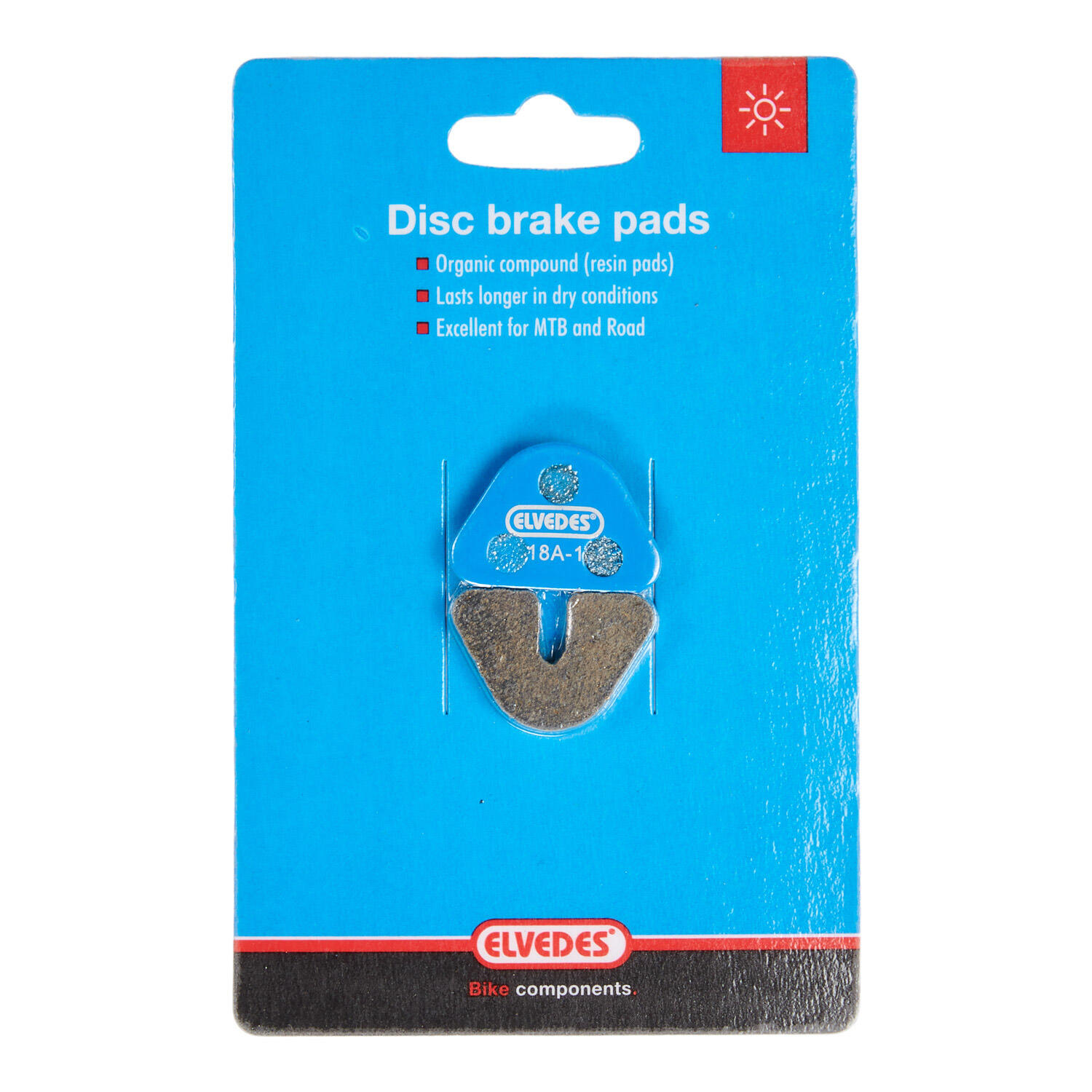 Paire de plaquettes de frein vélo organic Elvedes Diatech Twincam 2/2