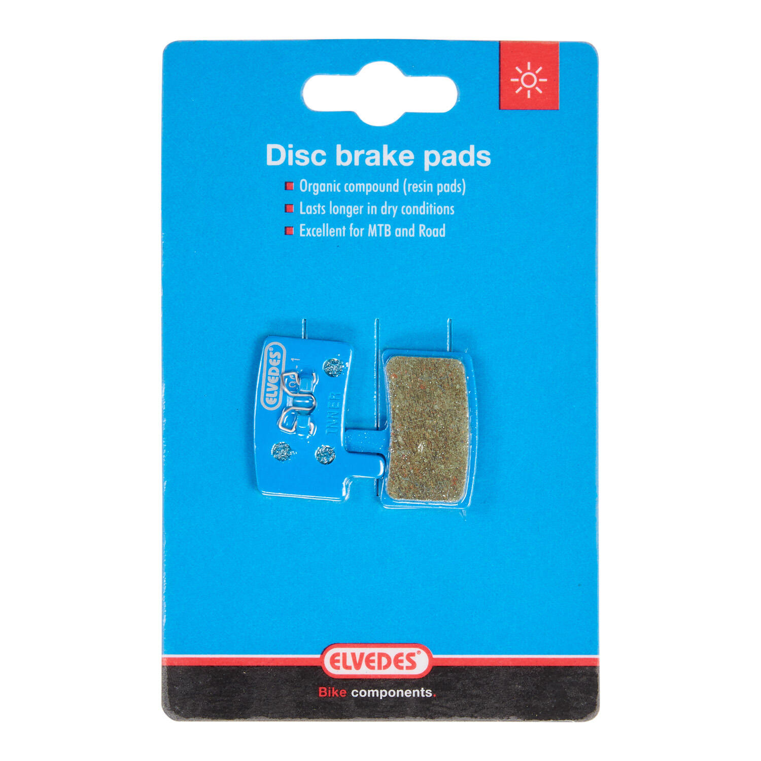 Paire de plaquettes de frein vélo organic Elvedes Hayes all Stroker 2/2