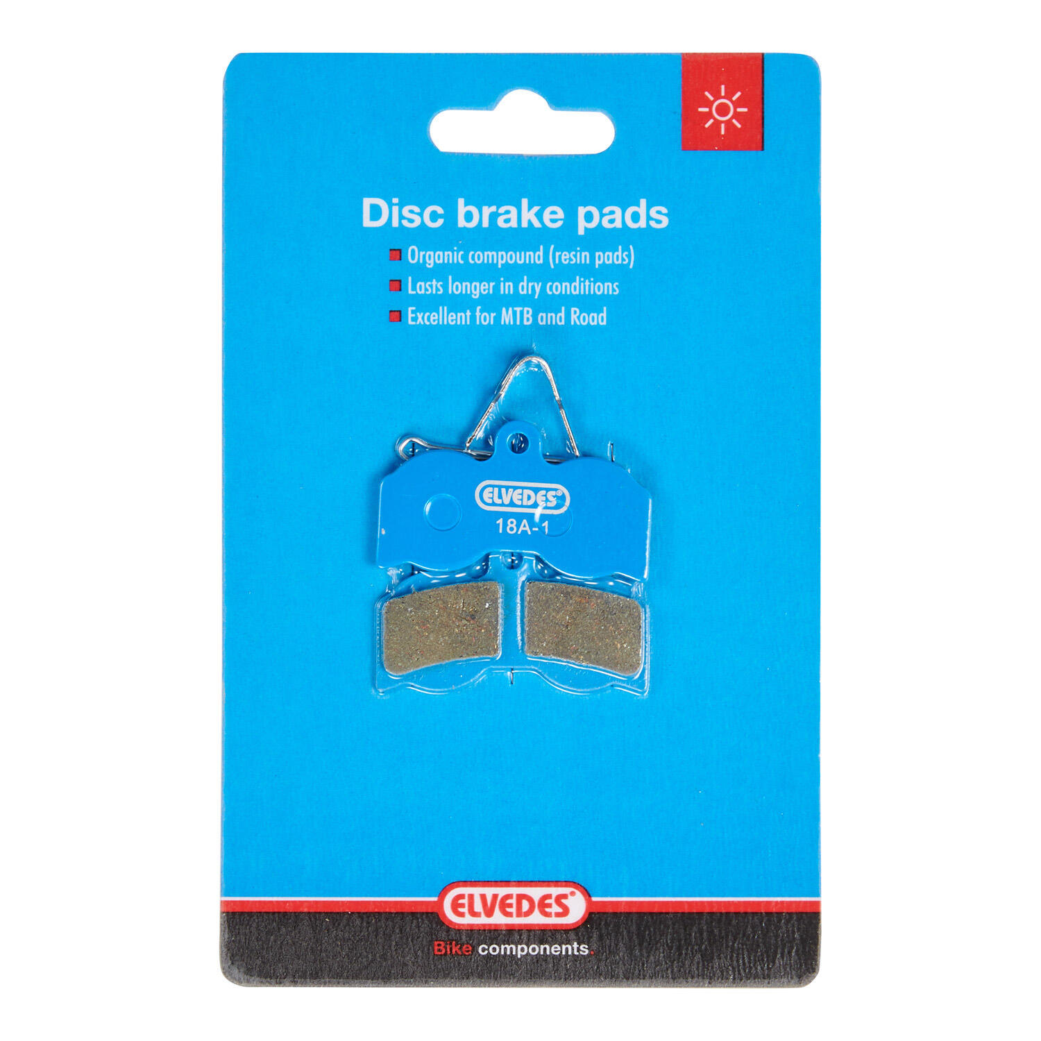 Paire de plaquettes de frein vélo organic Elvedes Hope XC 4-Piston 2/4