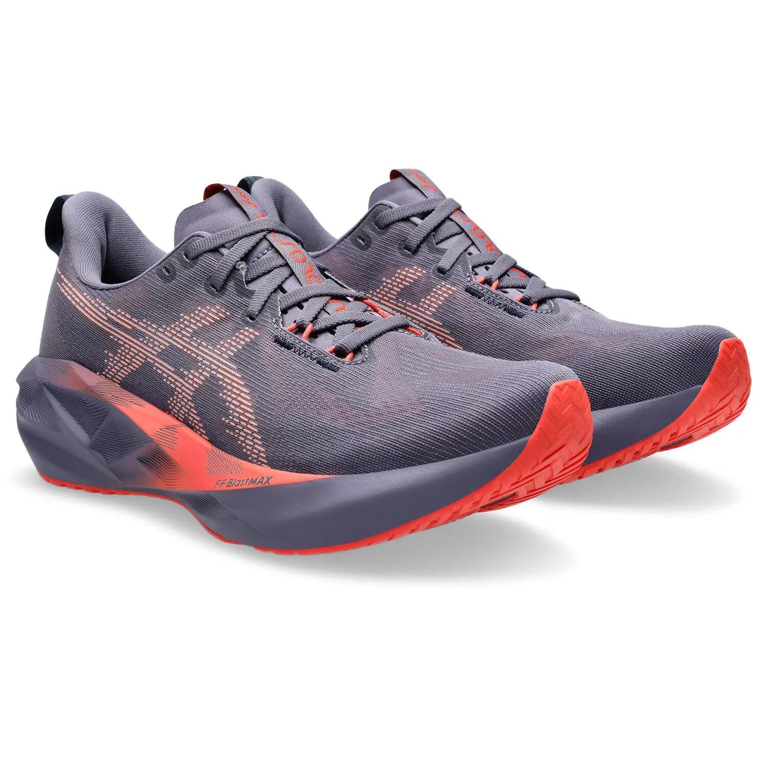 Calcado De Corrida Homem - ASICS Novablast 5 - Greyish Purple/Coral 2/7