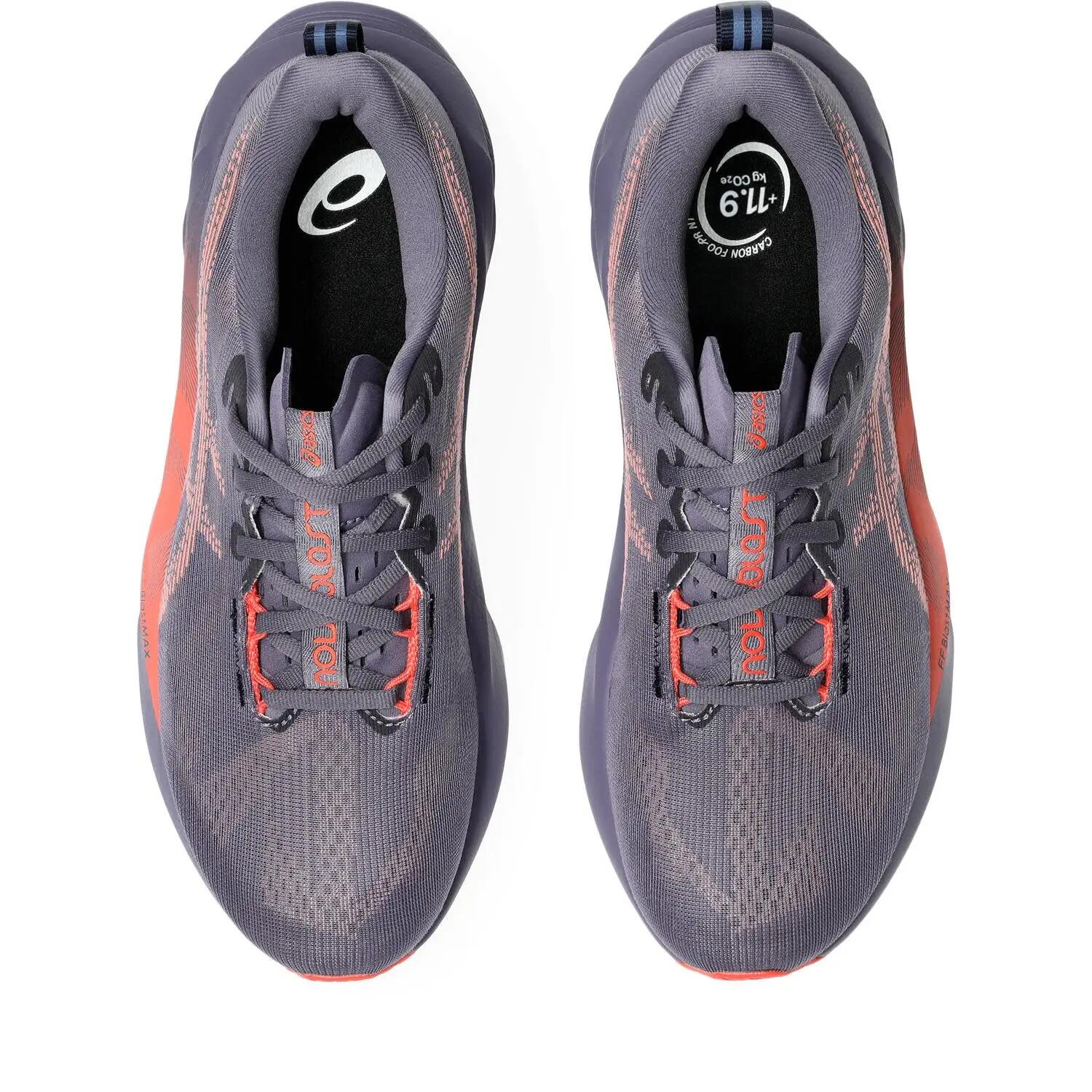 Calcado De Corrida Homem - ASICS Novablast 5 - Greyish Purple/Coral 7/7