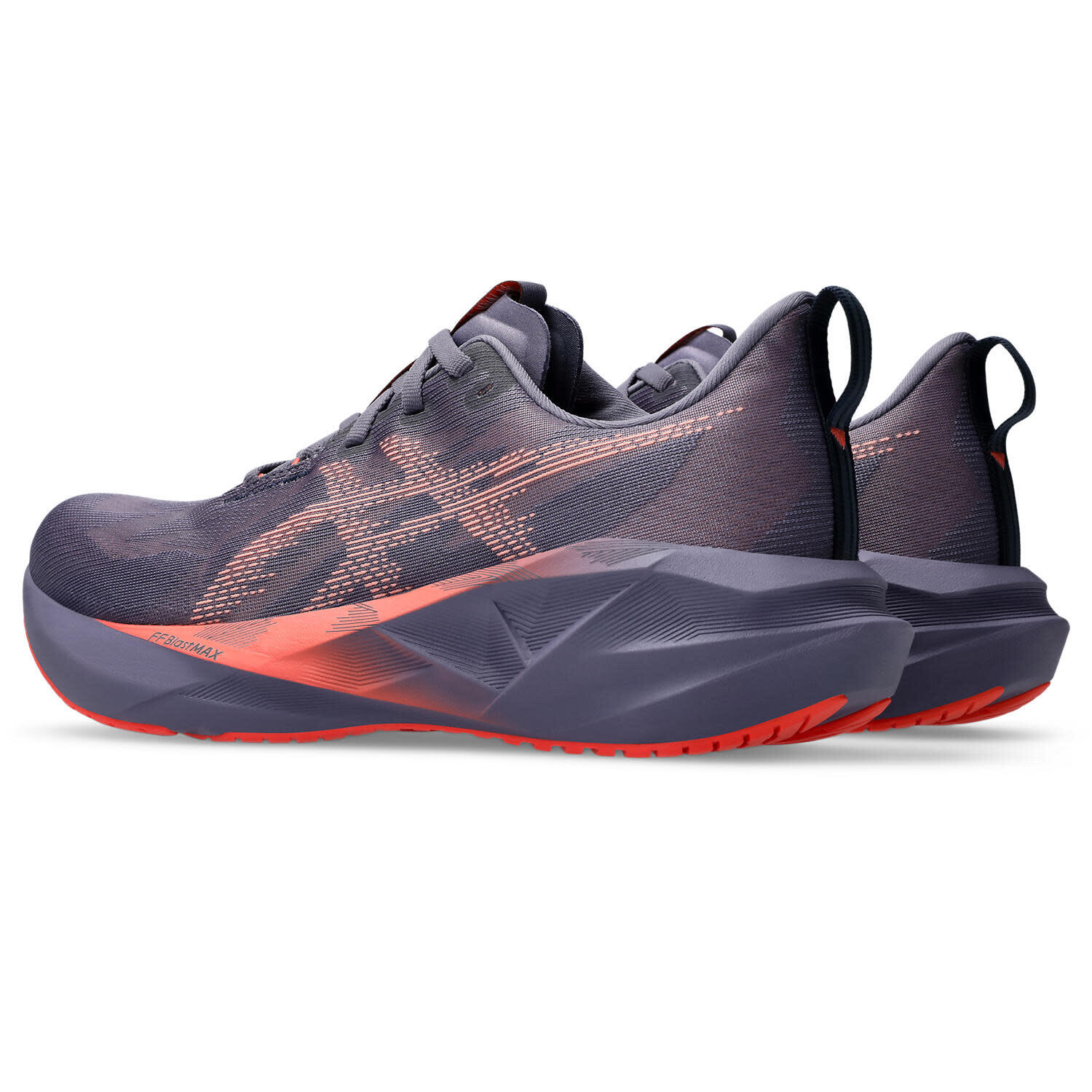 Calcado De Corrida Homem - ASICS Novablast 5 - Greyish Purple/Coral 5/7