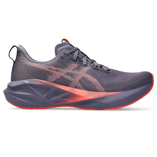 Chaussures De Running Homme - ASICS Novablast 5 - Greyish Purple/Coral