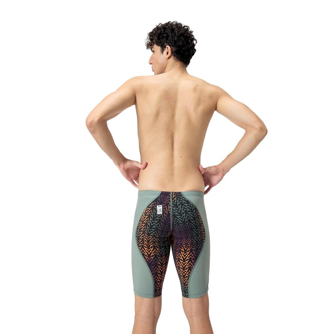 Speedo Fastskin LZR Ignite Jammer - Verde Country / Nero / Pesca - Taglia 26 3/6