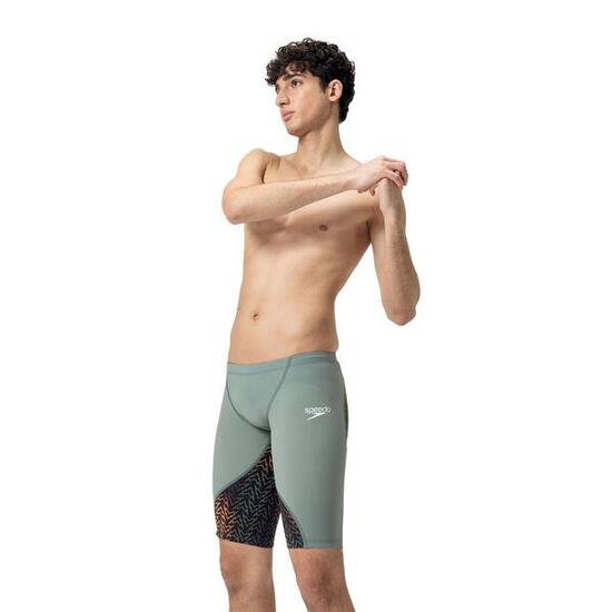 Speedo Fastskin LZR Ignite Jammer - Verde Country / Nero / Pesca - Taglia 26