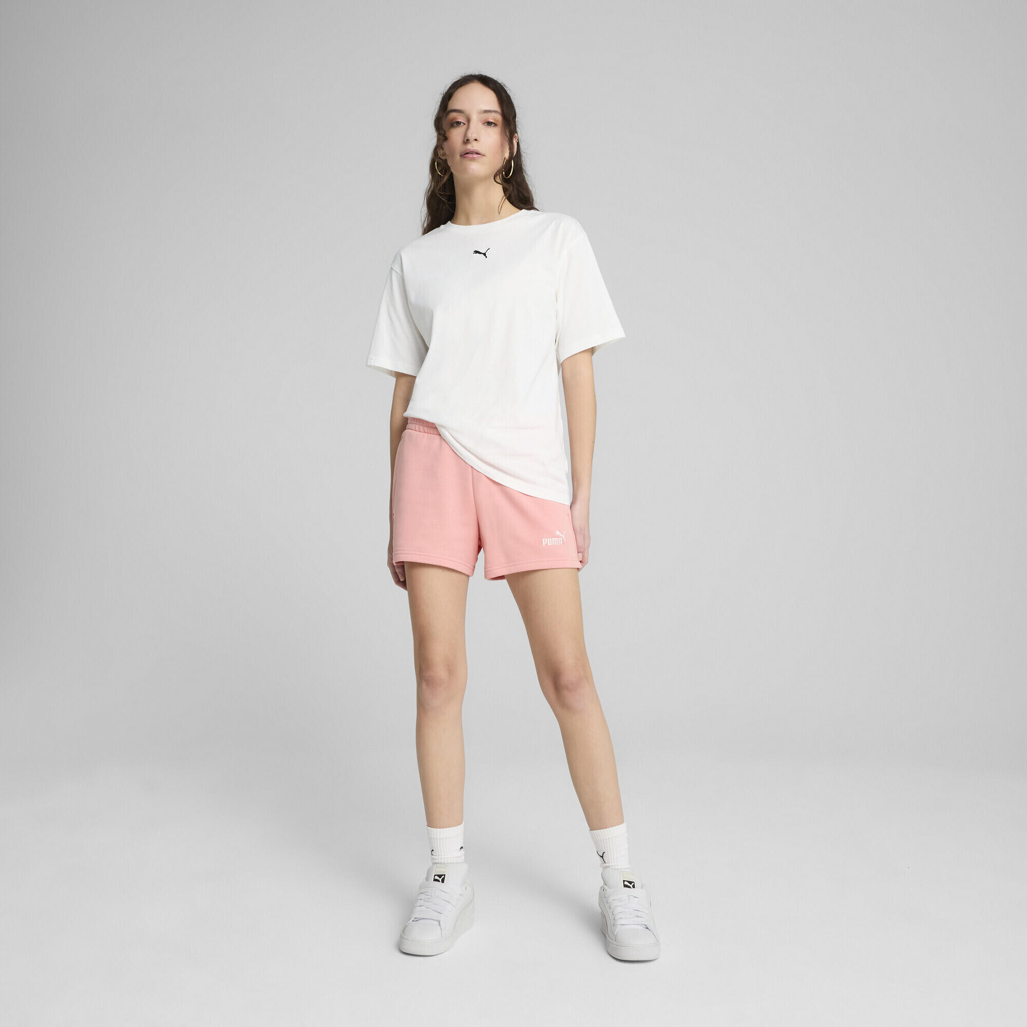 Pantalones cortos ESS Small No. 1 Logo 4'' Mujer PUMA Pink Fruit 6/7