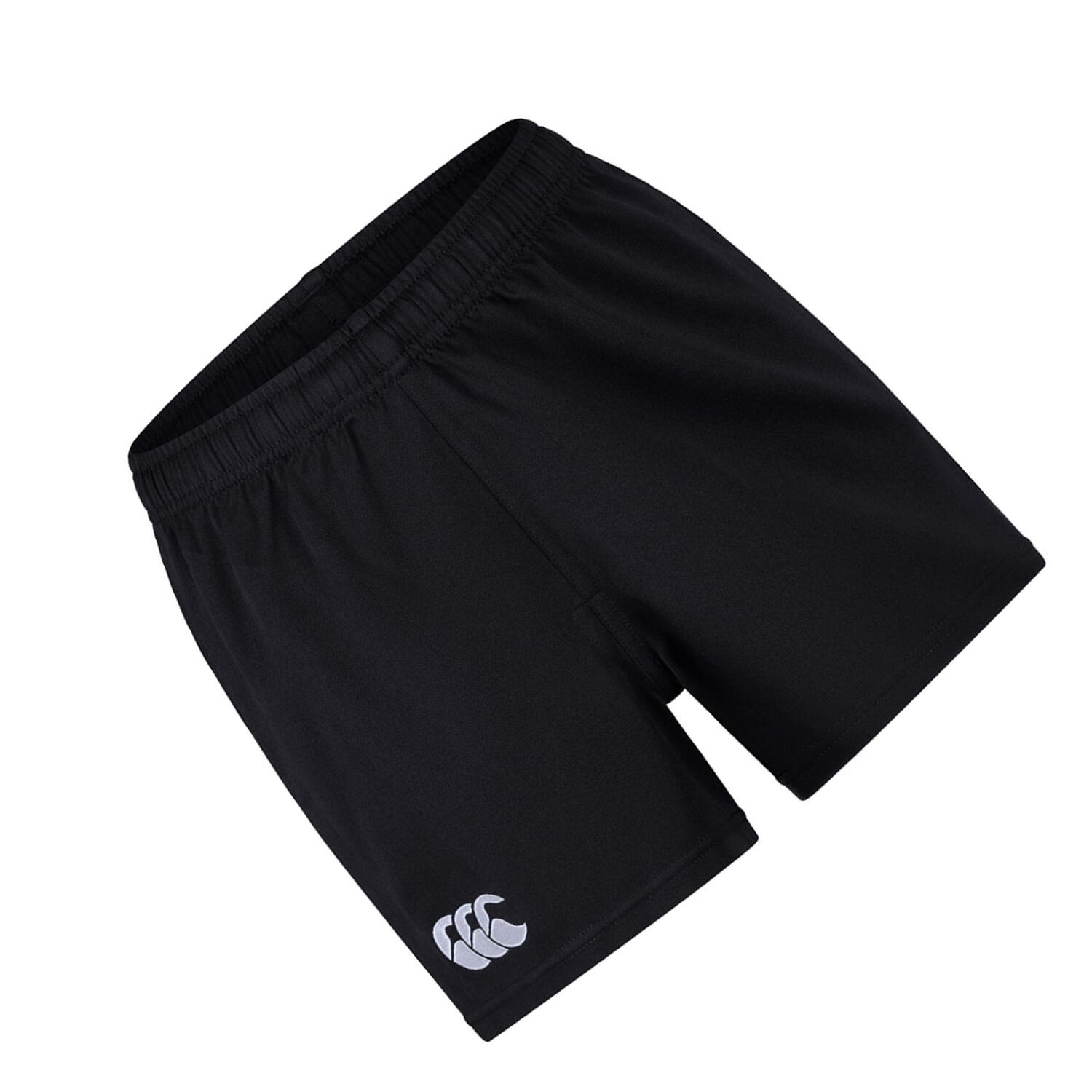 Childrens/Kids Professional Polyester Shorts (Black) 2/2