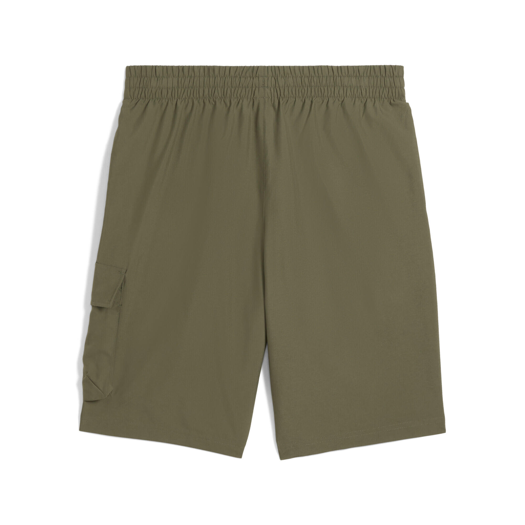 Shorts cargo in tessuto Essentials con logo N. 1 da 9" da uomo PUMA Loden Green 6/7