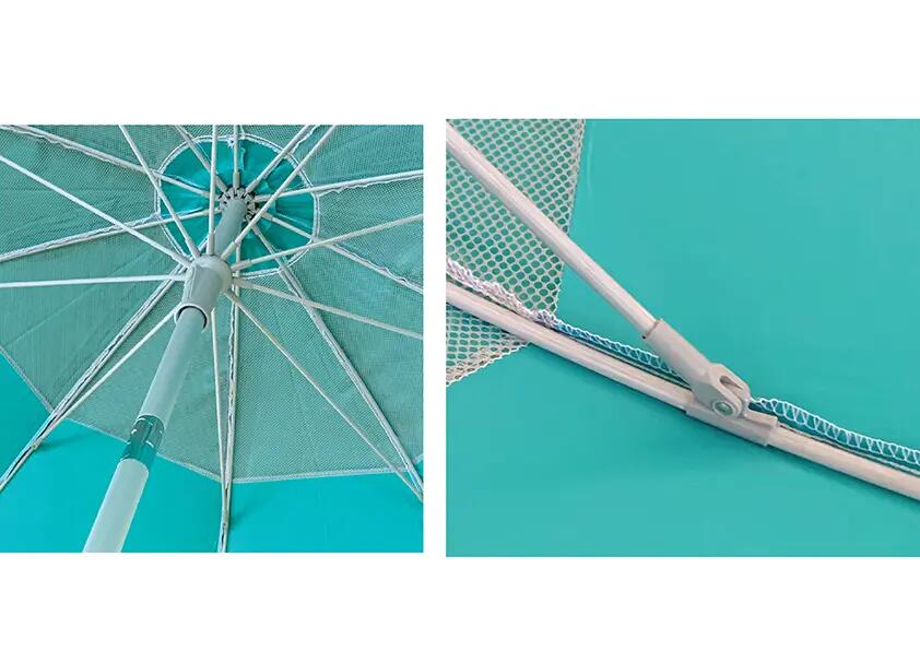 Umbrelă plajă Maui&Sons UltraLight UPF 50+ - Verde, 190 cm 4/6