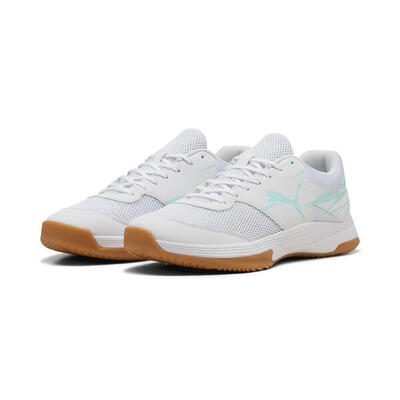 Scarpe da pallamano Varion II PUMA Electric Peppermint White Gum Green Beige