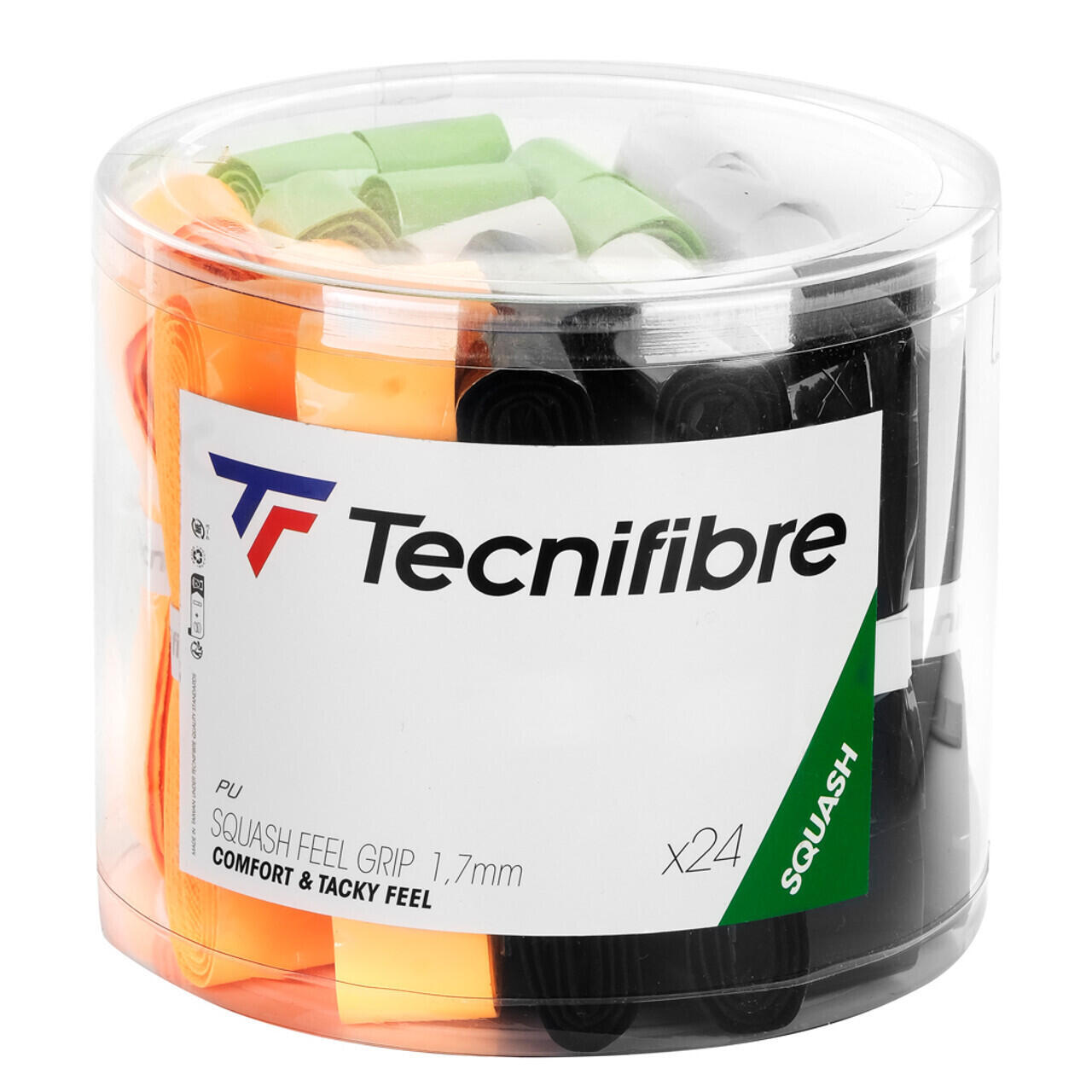 TECNIFIBRE Scatola di 24 impugnature per zucche Tecnifibre Feel
