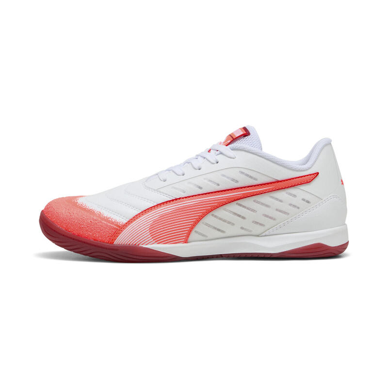 Halowe buty piłkarskie IBERO IV PUMA White Glowing Red Dark Crimson Black