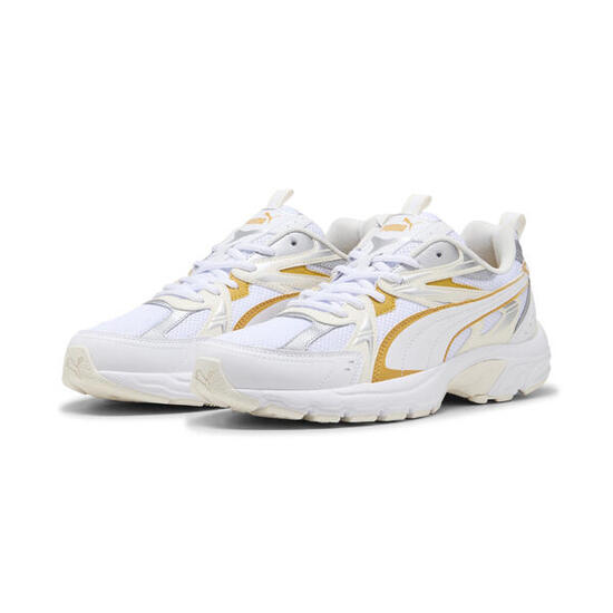 Sneaker Milenio Tech PUMA White Archive Gold Warm Yellow