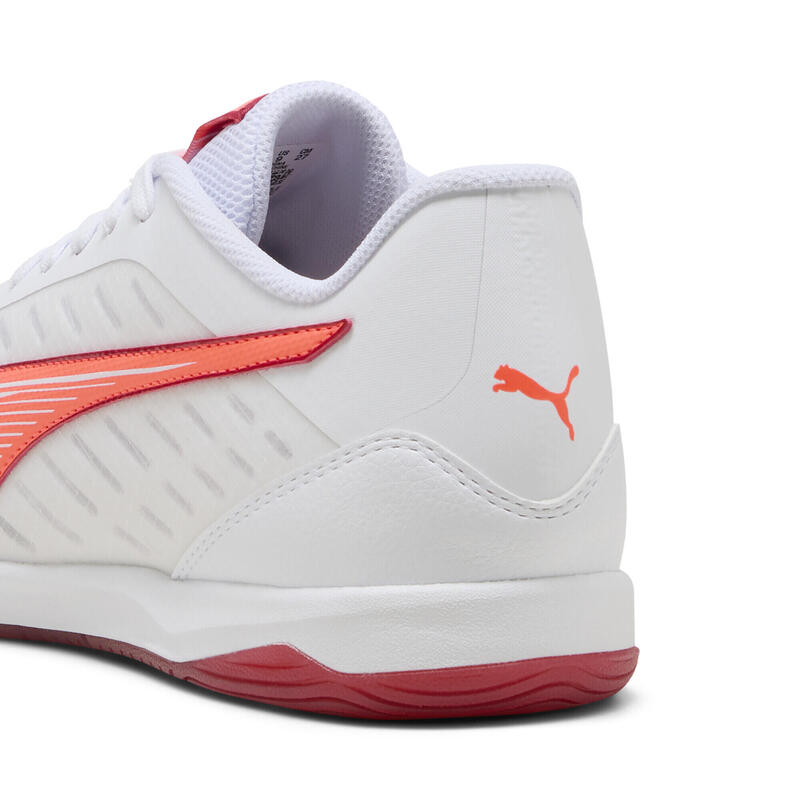 Halowe buty piłkarskie IBERO IV PUMA White Glowing Red Dark Crimson Black