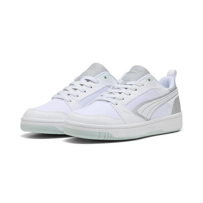 Zapatillas Rebound v6 Low Aqua Metallics unisex PUMA White Gold Alpine Snow