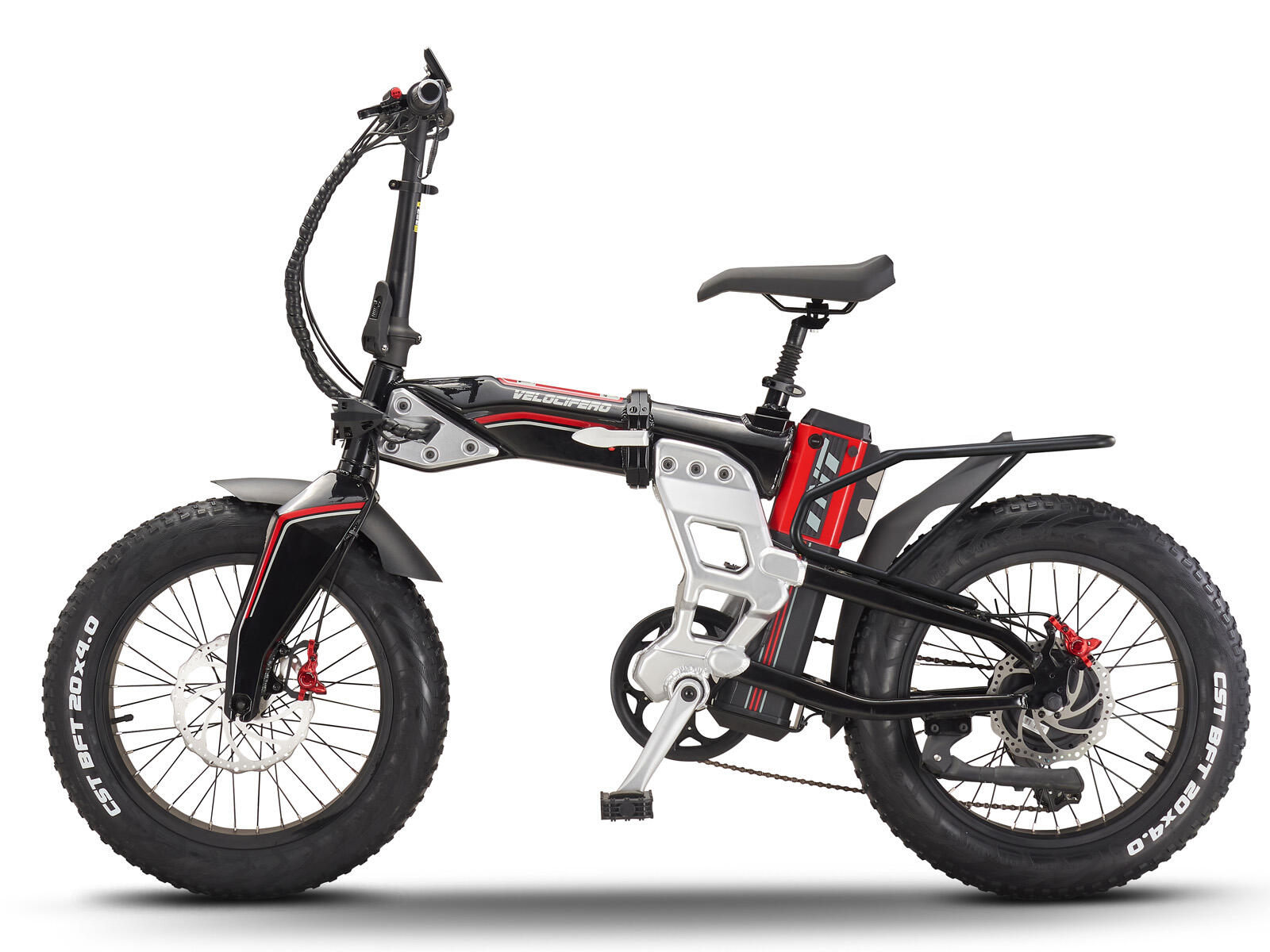 Velocifero TNT vouw-fatbike zwart 20 inch 624Wh 2/5