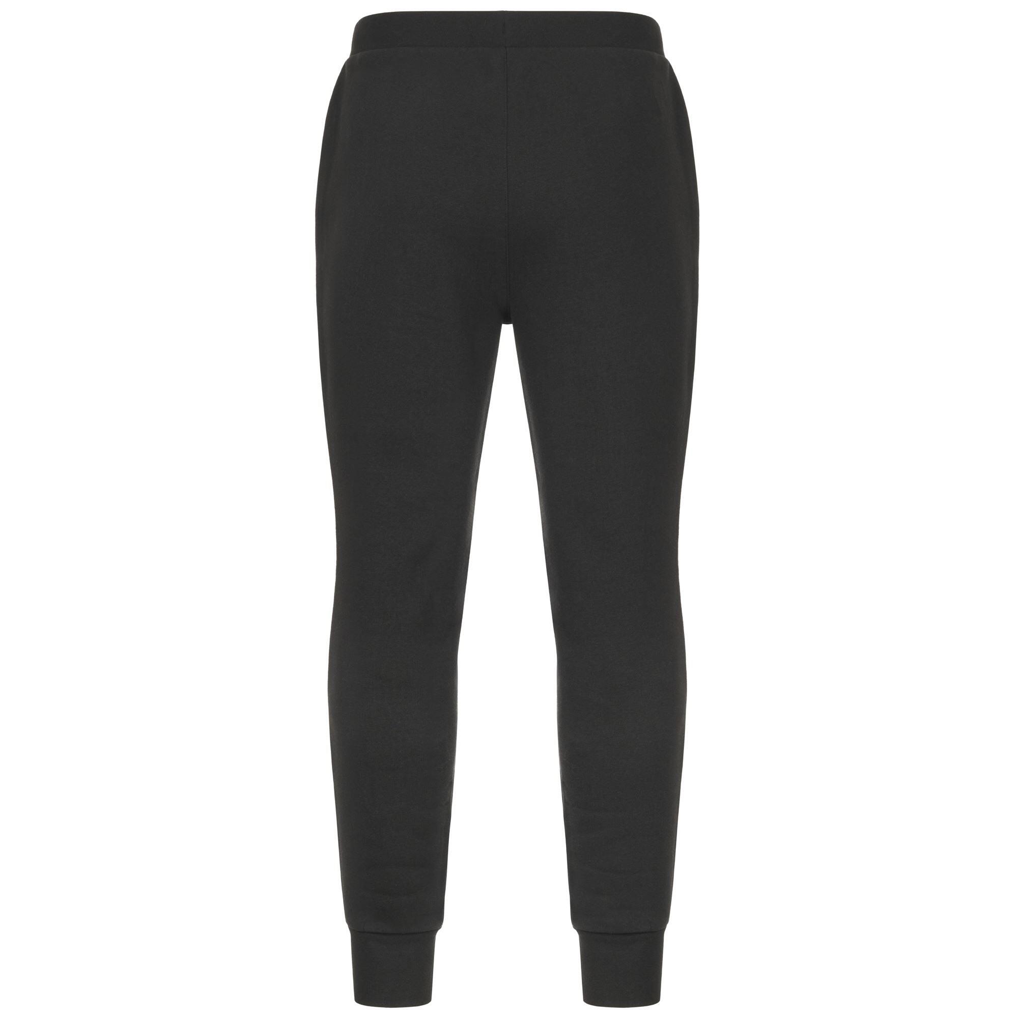 Pantaloni tuta da uomo in cotone nero da sportivo 3/5