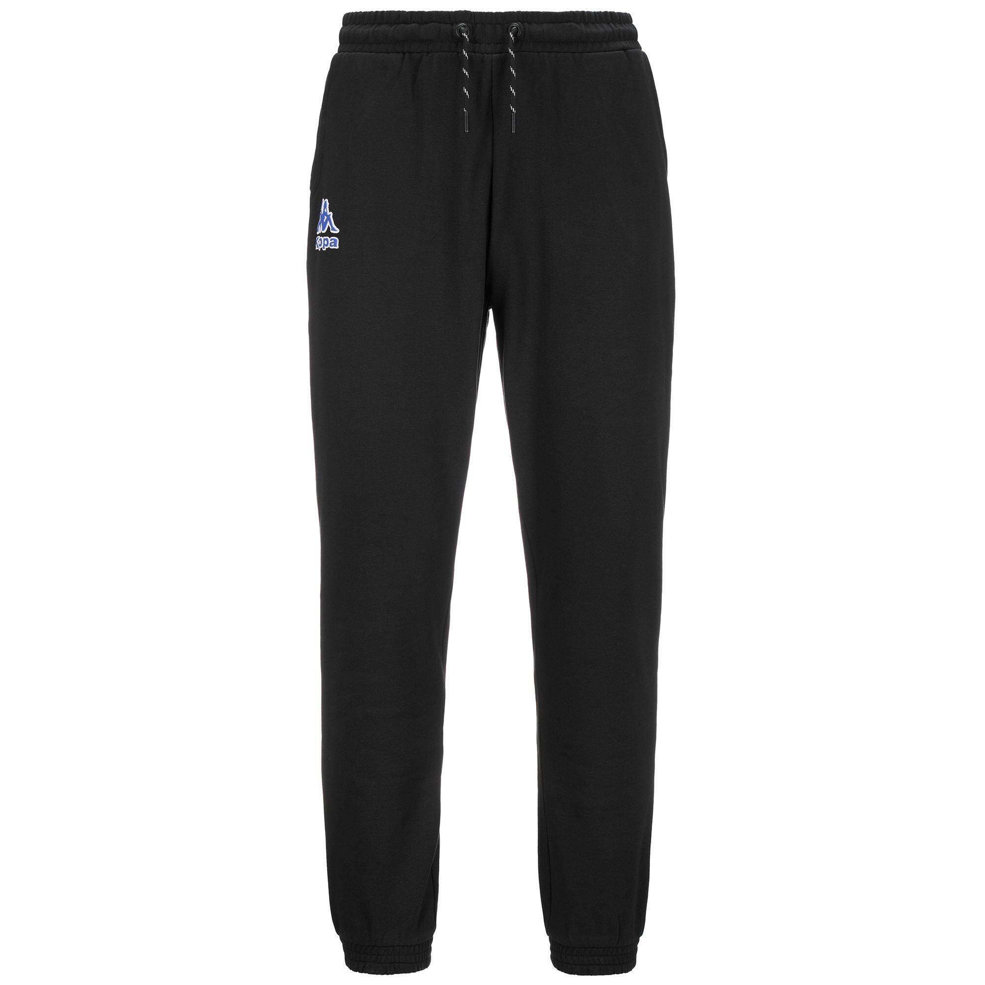 Pantalones de treino em algodão preto Kappa 1/4