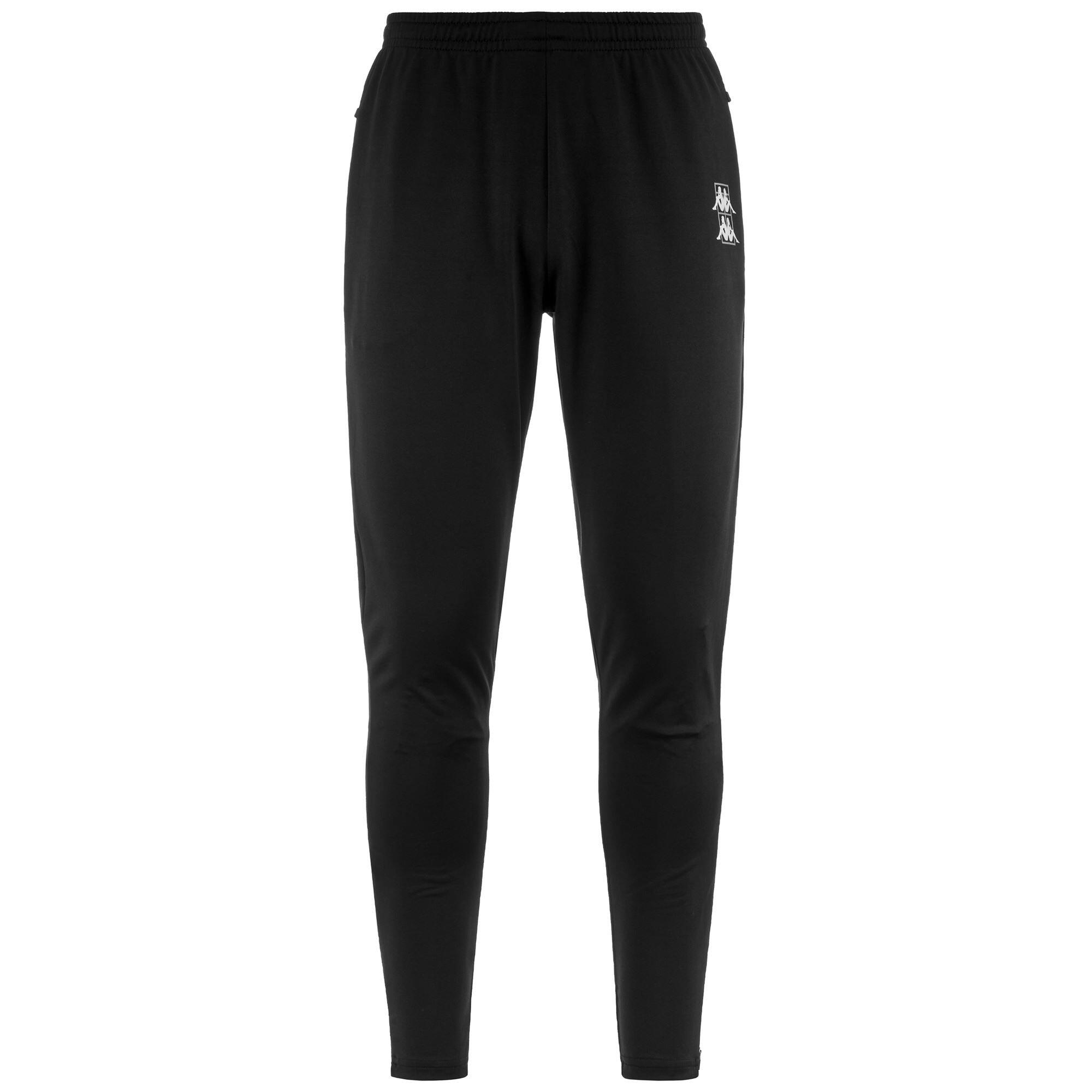 kappa pantaloni da uomo in poliestere nero da padel KAPPA Decathlon