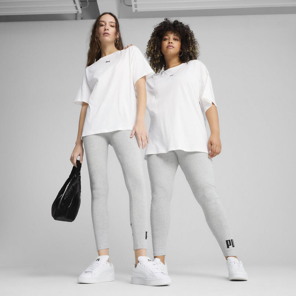 Legginsy damskie z logo No. 1 ESS PUMA Light Gray Heather
