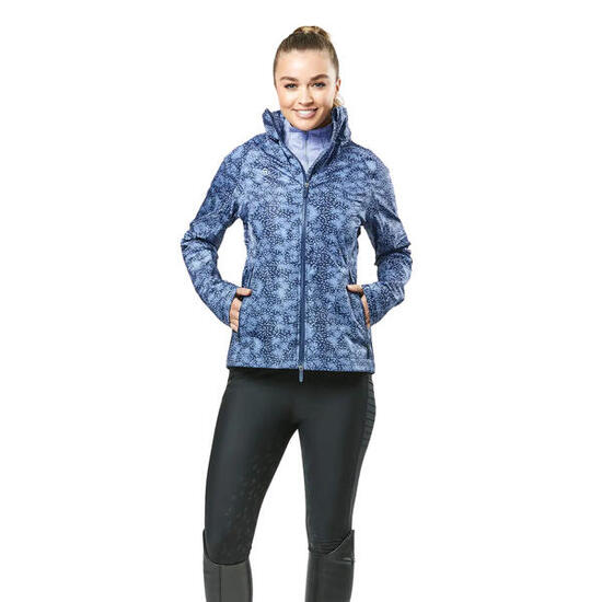 Giacca impermeabile da equitazione stampata donna Dublin Cortina