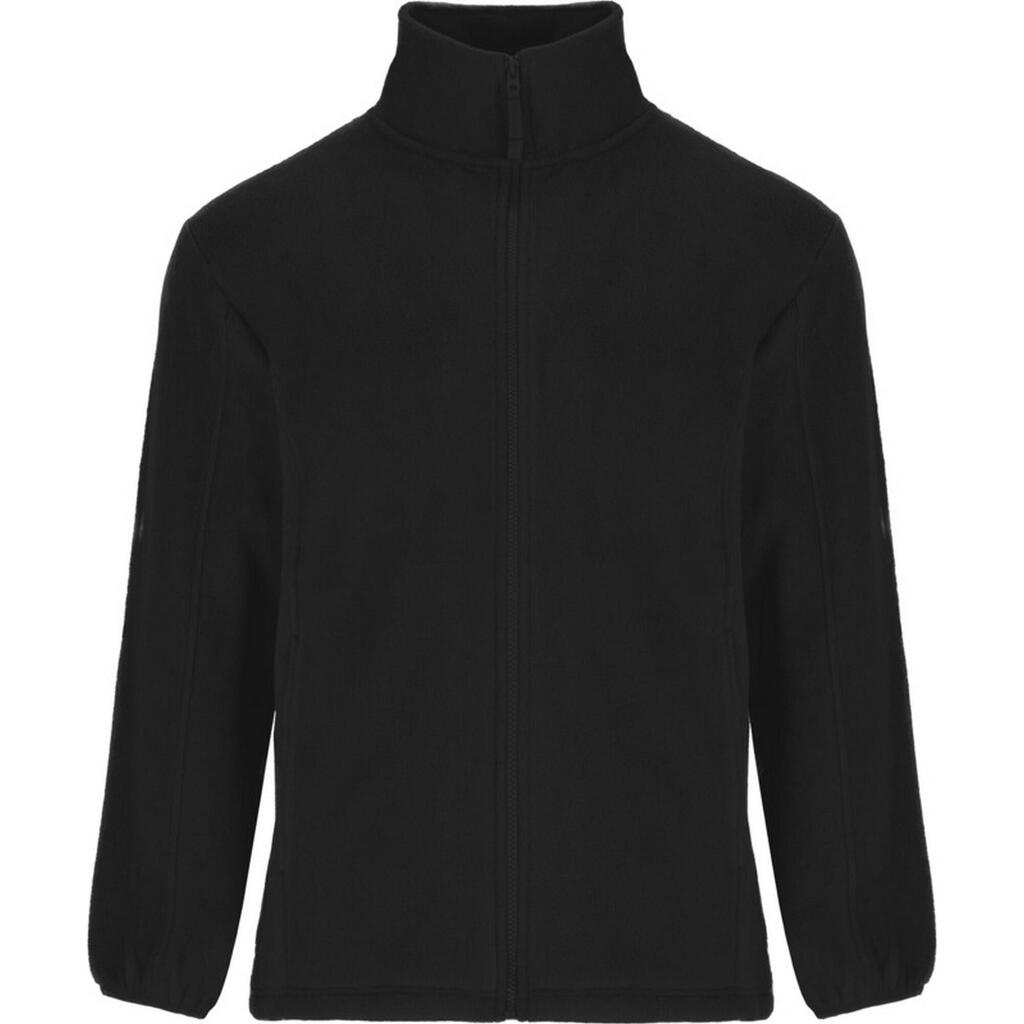 Childrens/Kids Artic Full Zip Fleece Jacket (Solid Black)