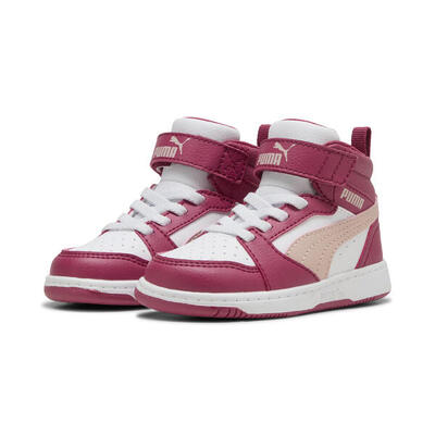 PUMA Rebound V6 Mid Sneakers Kinder PUMA Port Rose Quartz White Red Pink