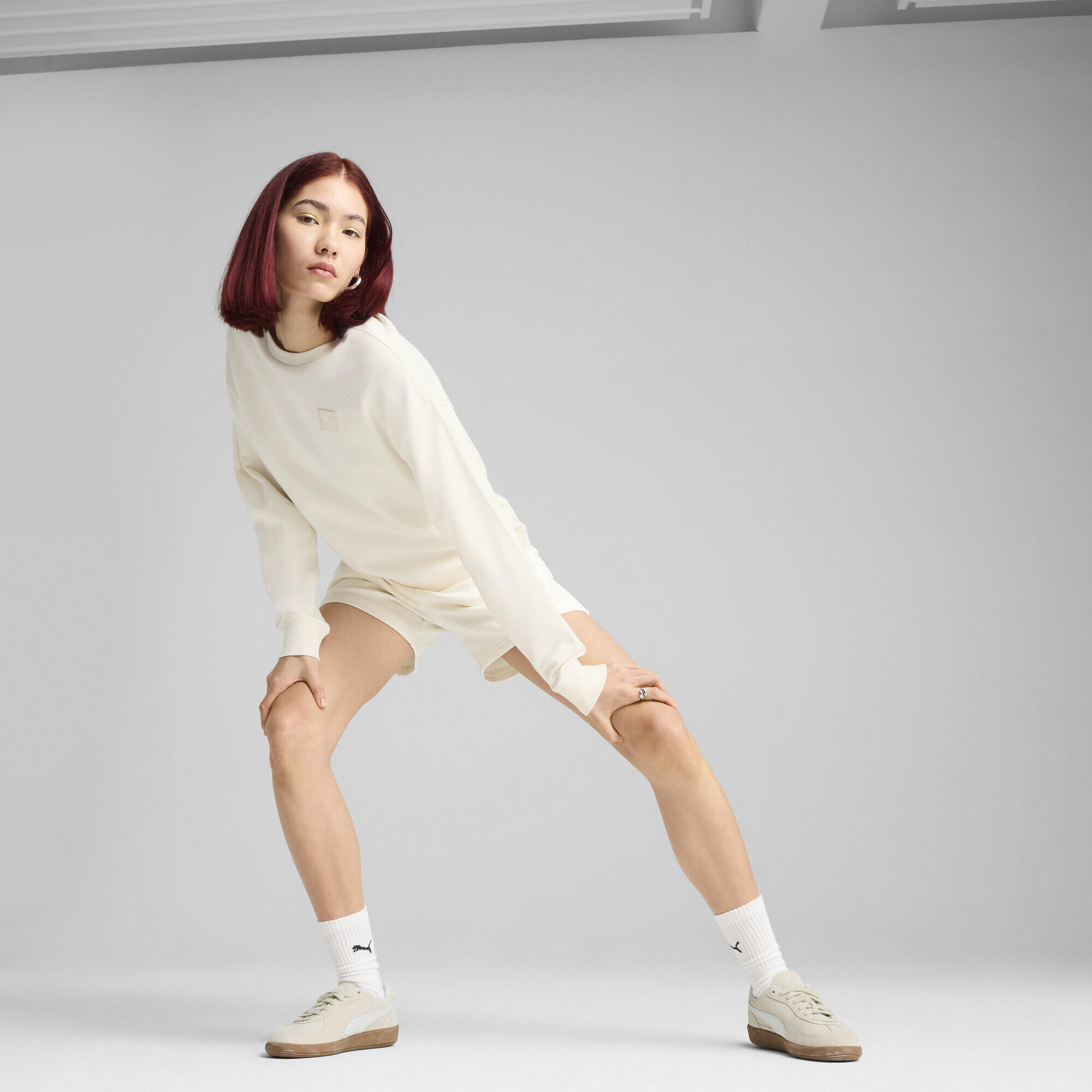 ESS ELEVATED Bequemer Crewneck Damen PUMA No Dye Color Mix 4/7