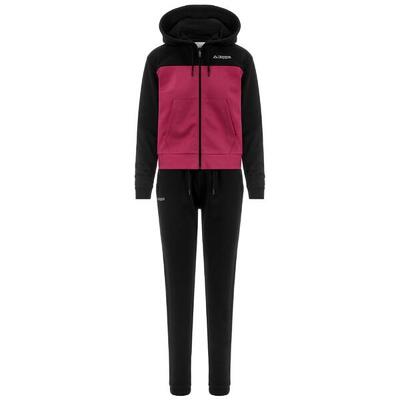 Tuta da donna in cotone rosso da sportivo