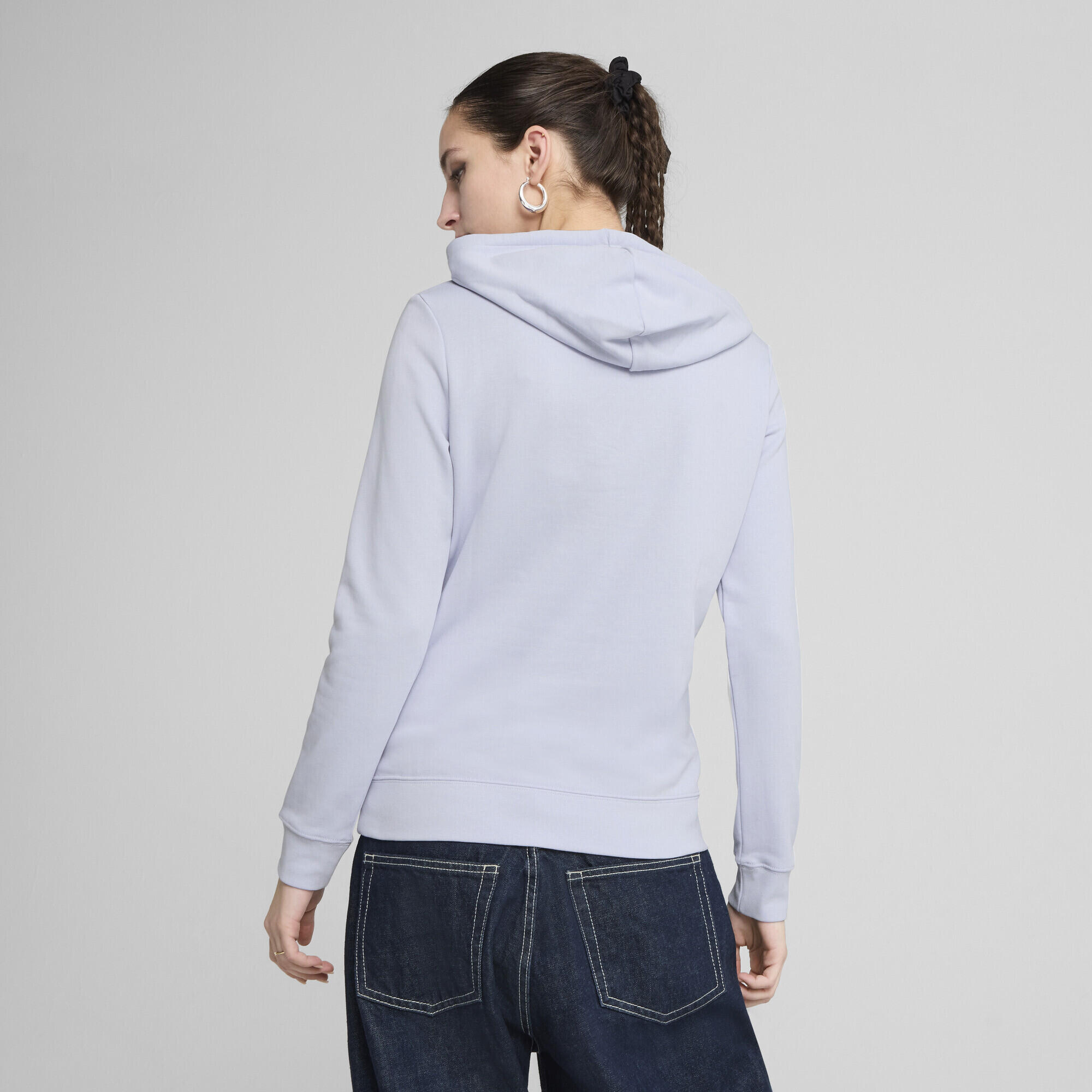 ESS No. 1 Logo Hoodie Damen PUMA Cool Weather Blue 5/7
