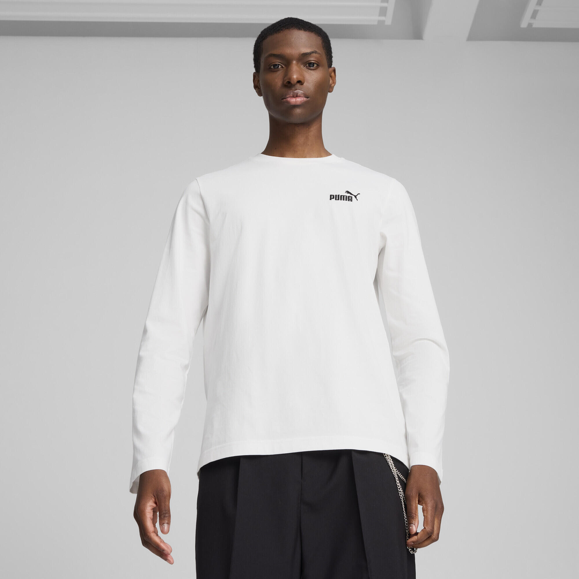 T-shirt à manches longues et logo N° 1 Essentiels Homme PUMA 2/7