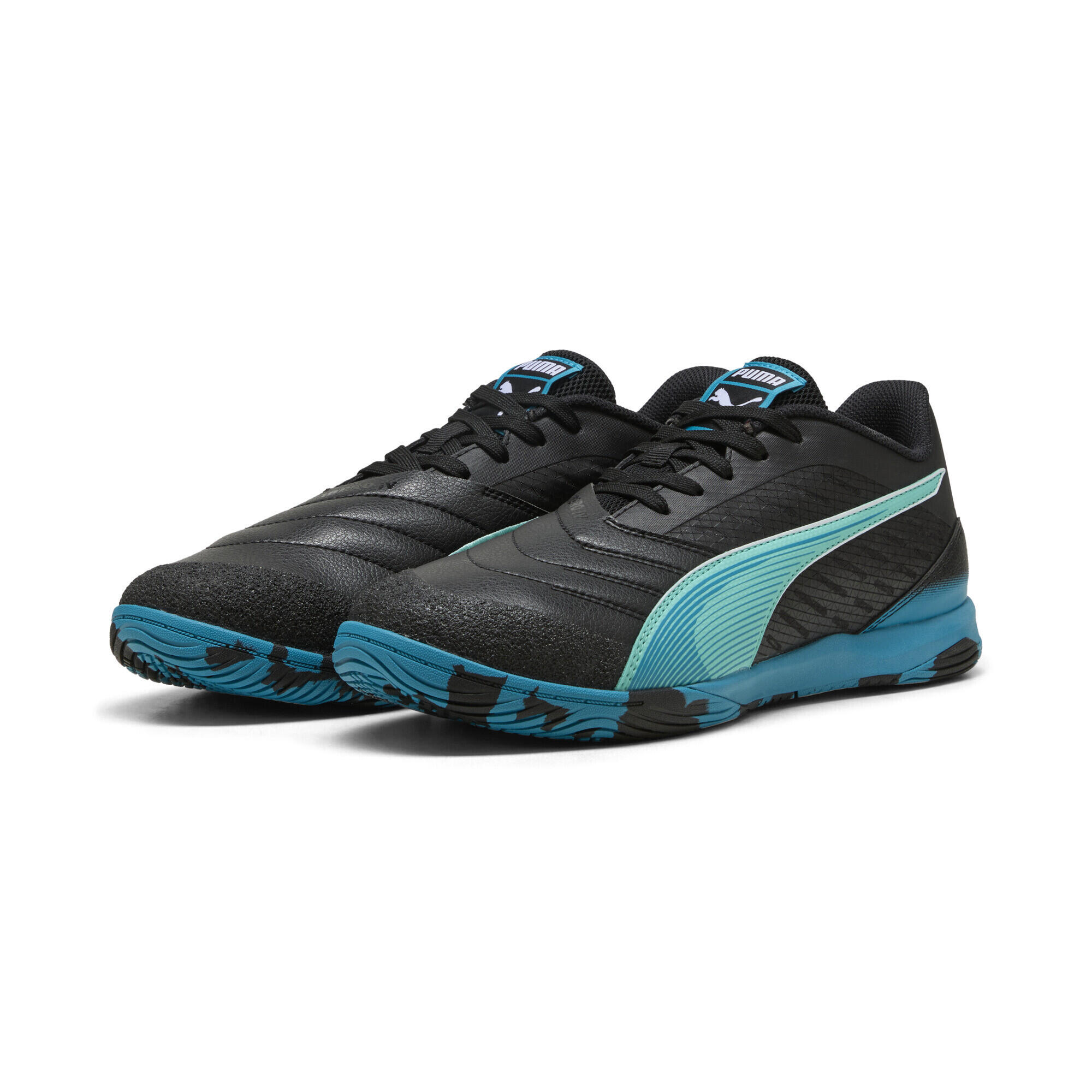 Puma - Chaussures De Futsal Ibero iv Puma - Chaussures De Football - Blanc|bleu|noir - Decathlon