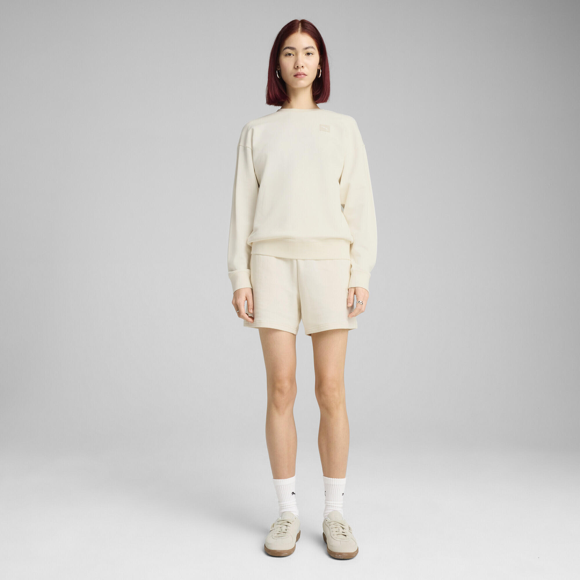 ESS ELEVATED Bequemer Crewneck Damen PUMA No Dye Color Mix 5/7
