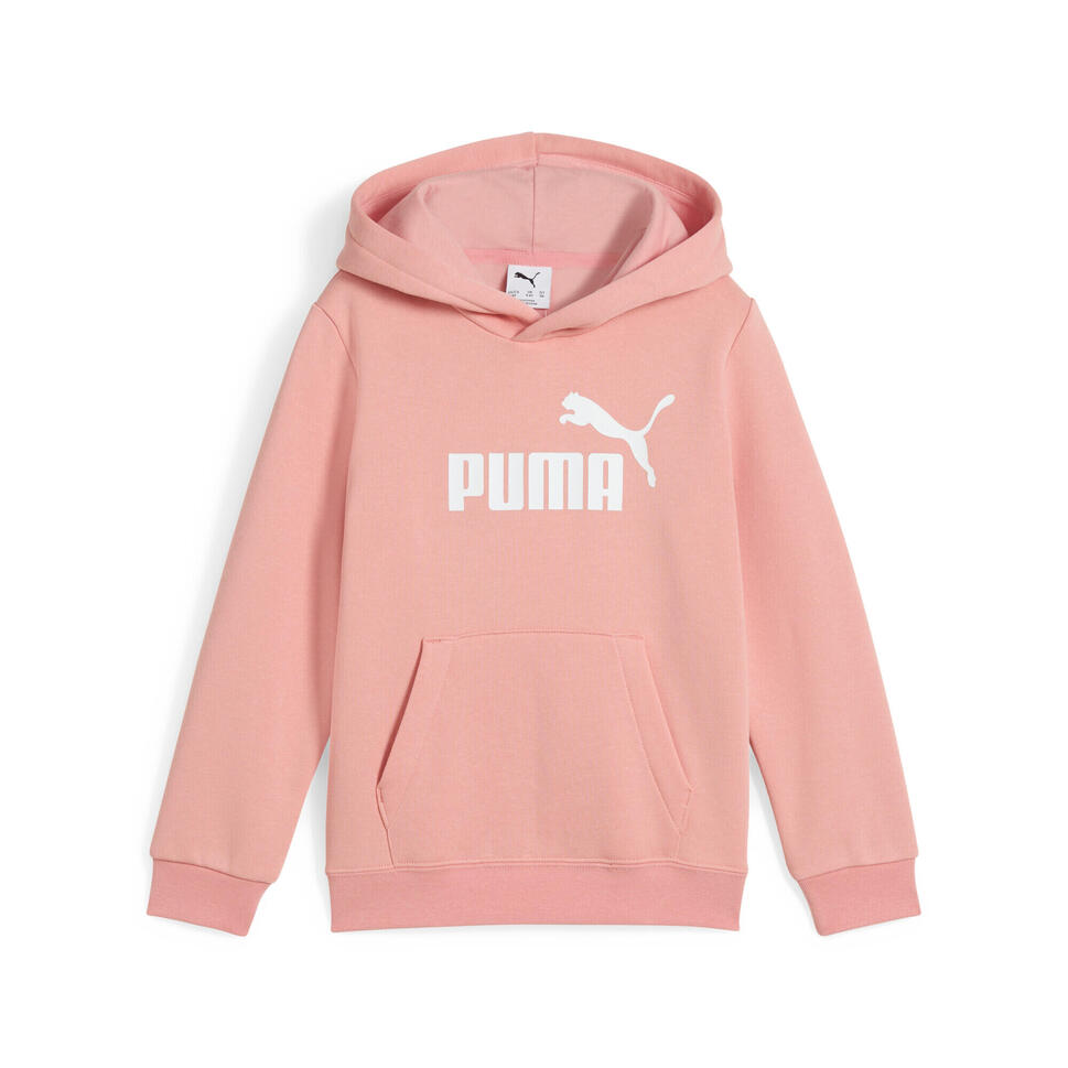 Dziecięca polarowa bluza z kapturem ESS z logo No. 1 PUMA Pink Fruit