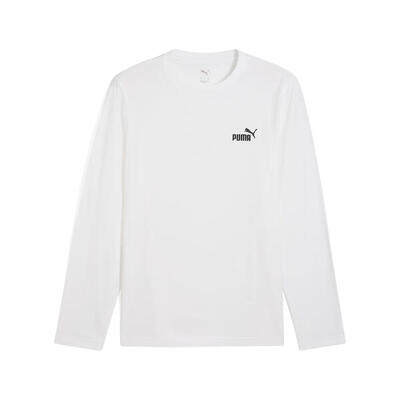 Essentials no. 1-logo t-shirt met lange mouwen voor heren puma