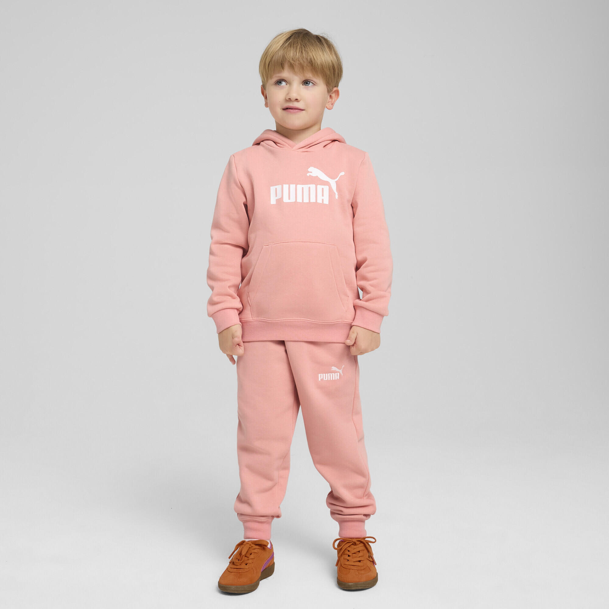 ESS No. 1 Logo Fleece-Hoodie Jungen PUMA Pink Fruit 5/11