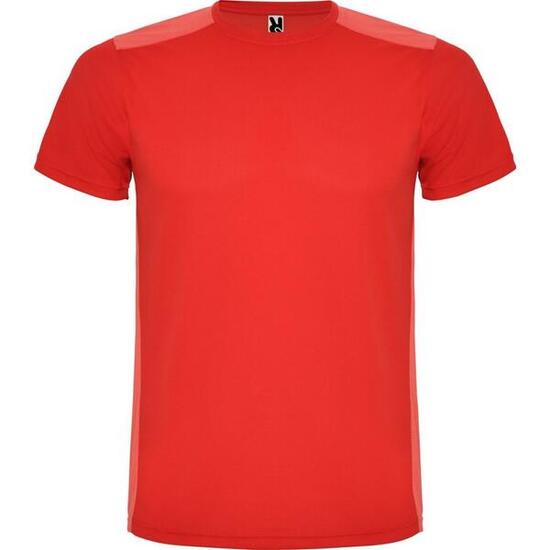 Maglietta Sportiva Maniche Corte Adulto Unisex Roly Detroit Nero Tinta Unita