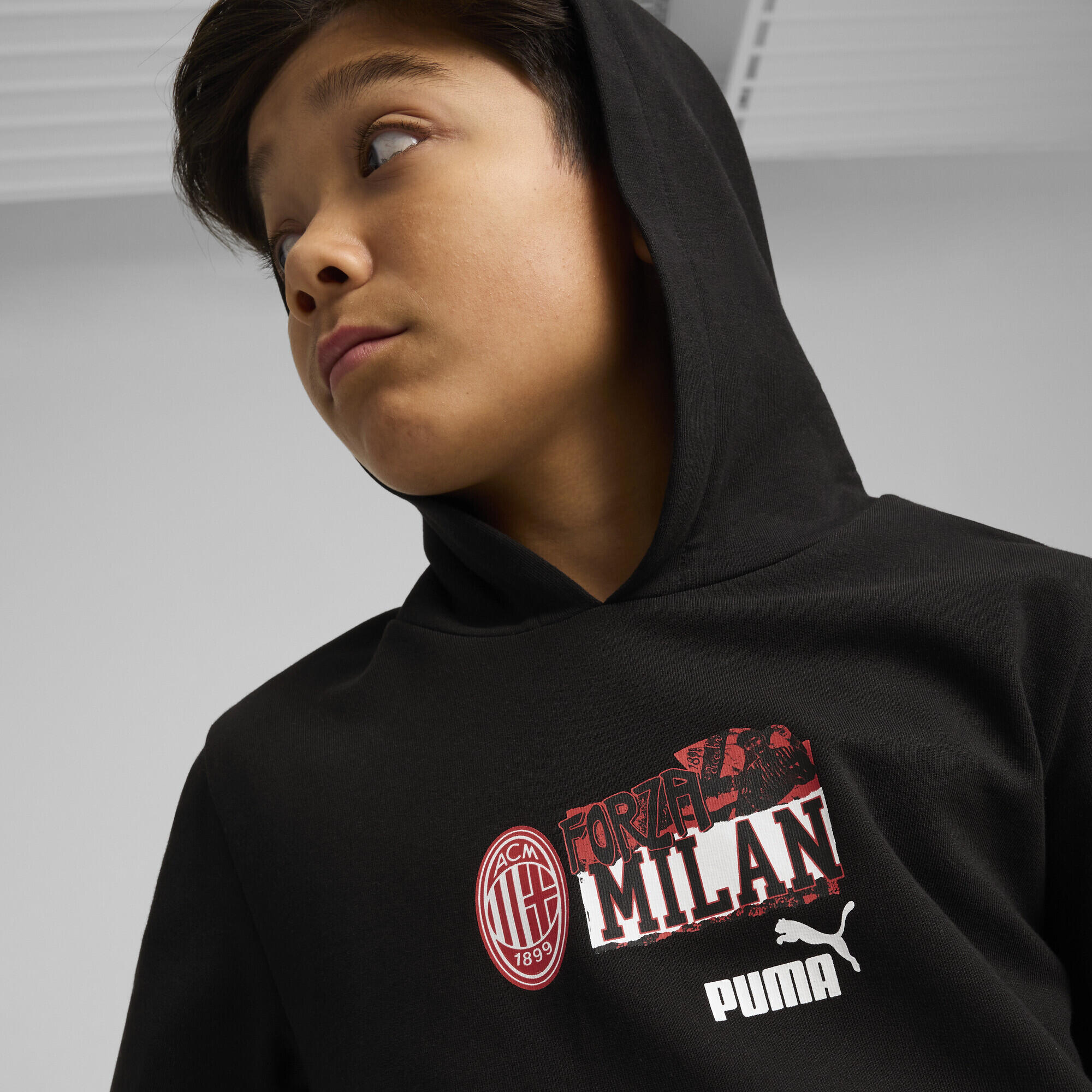 Hoodie ftblNRGY AC Milan Enfant et Adolescent PUMA Black For All Time Red 3/7