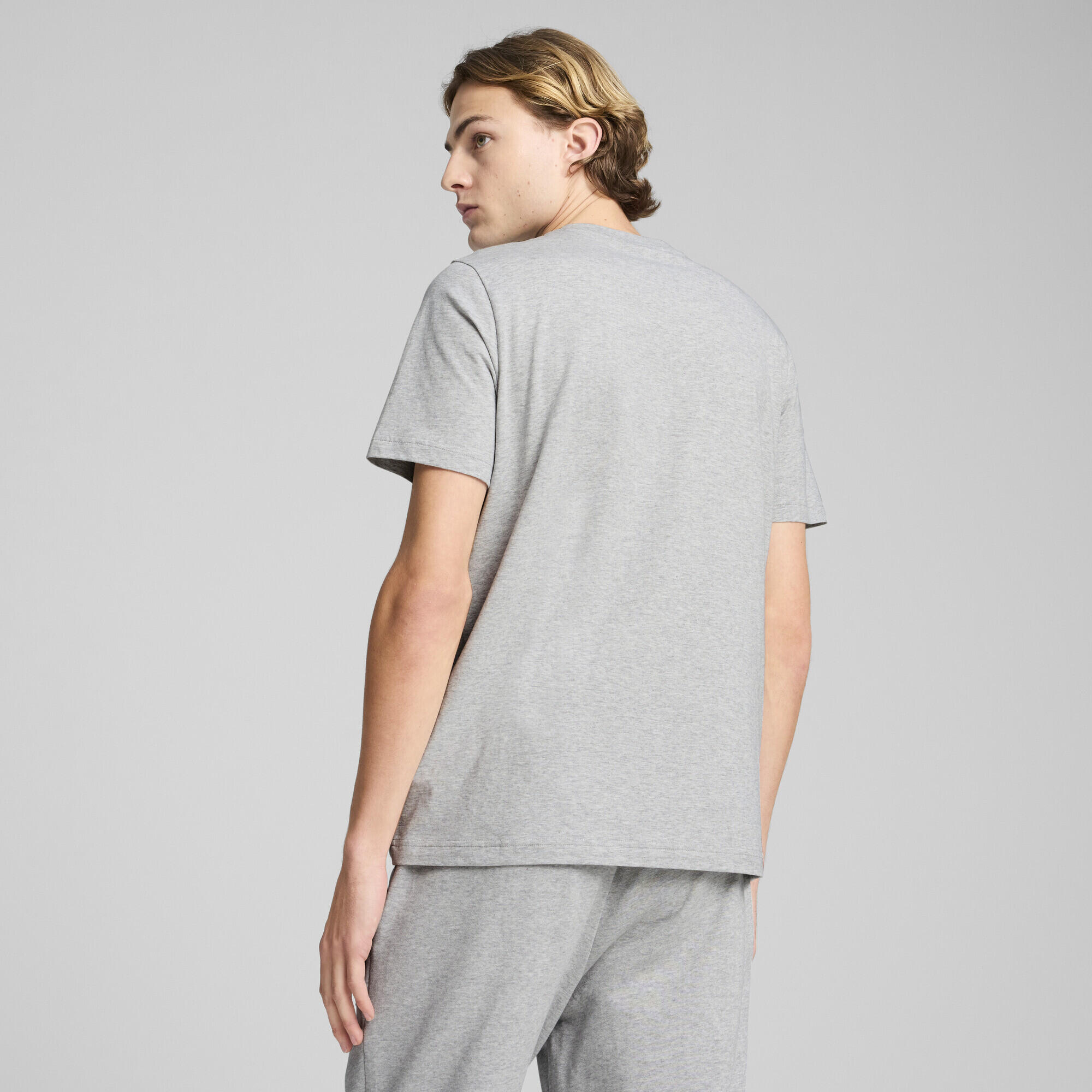 T-shirt da uomo Essentials Elevated PUMA Light Gray Heather 3/7