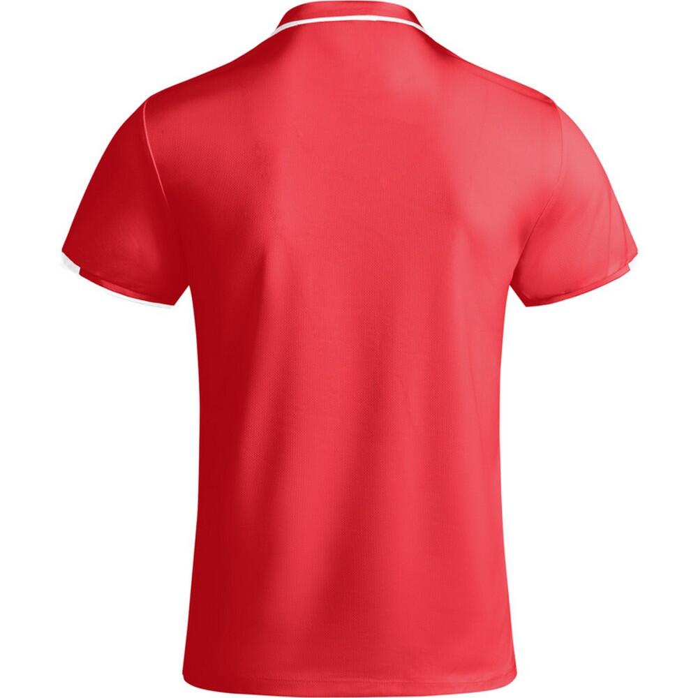 Childrens/Kids Tamil ShortSleeved Polo Shirt (Red/White) 2/4