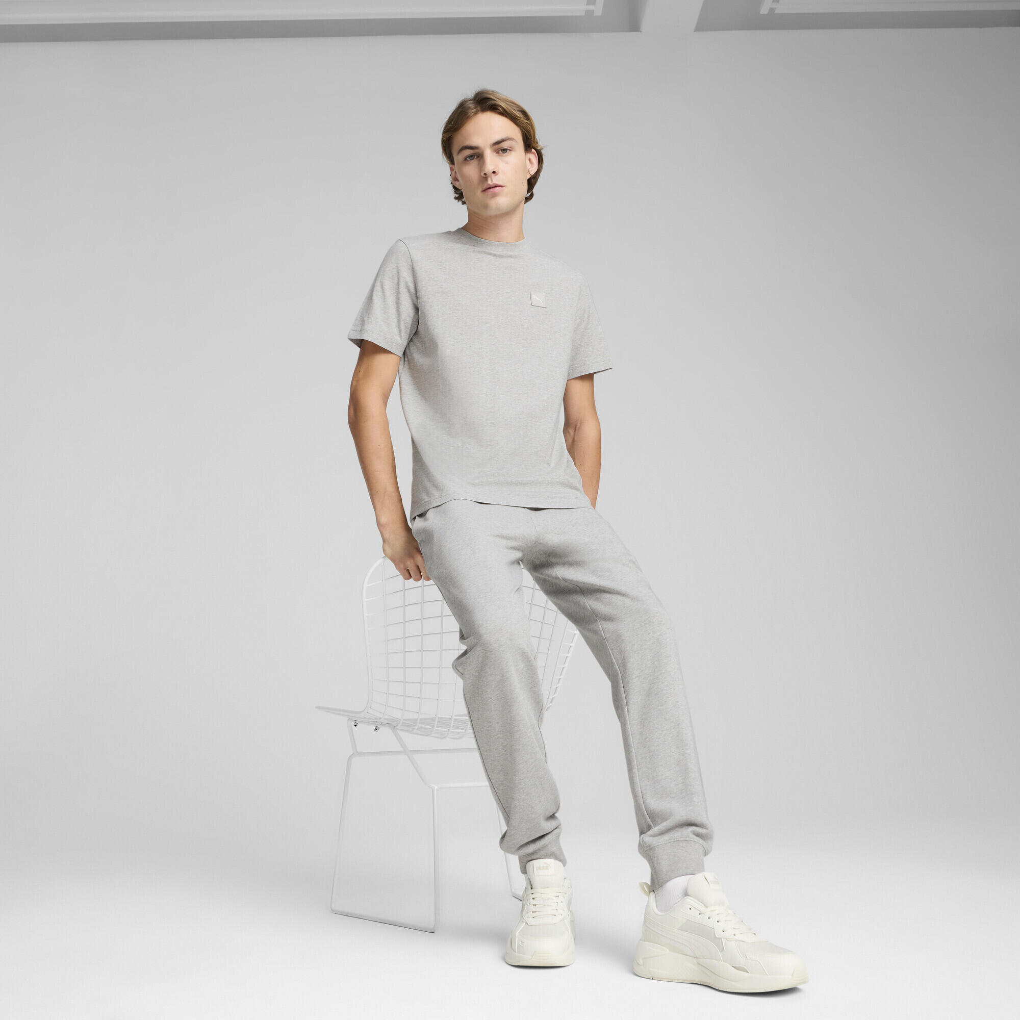 T-shirt da uomo Essentials Elevated PUMA Light Gray Heather 4/7