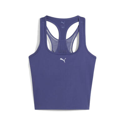 Cloudspun mesh 2-in-1-tanktop voor dames puma blue crystal