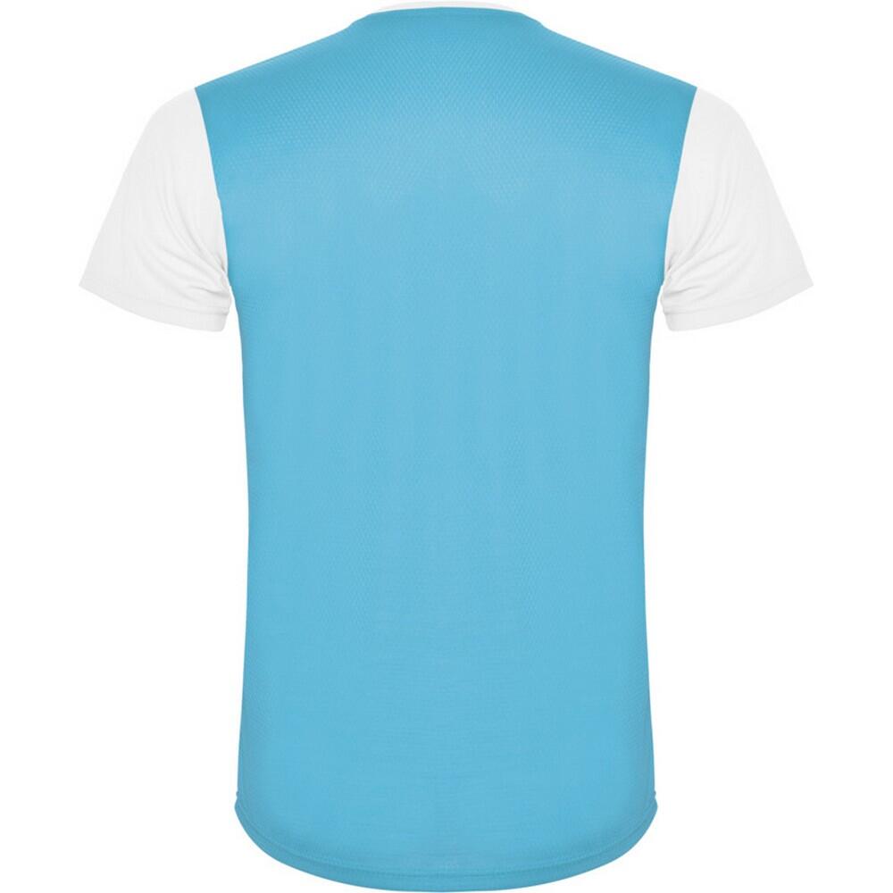Tshirt Sport DETROIT Enfant (Blanc / Turquoise Vif) 2/4