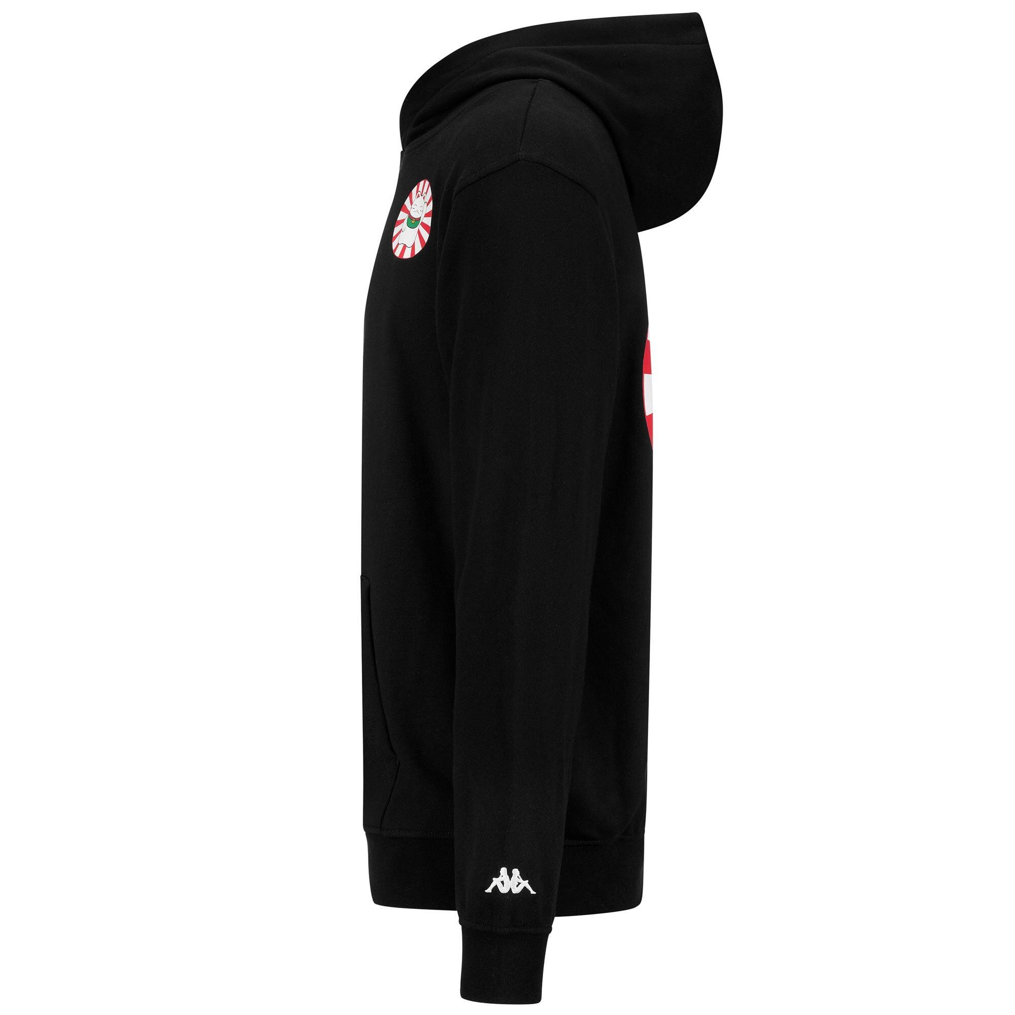 Felpa da uomo in cotone nero da sport street 2/5