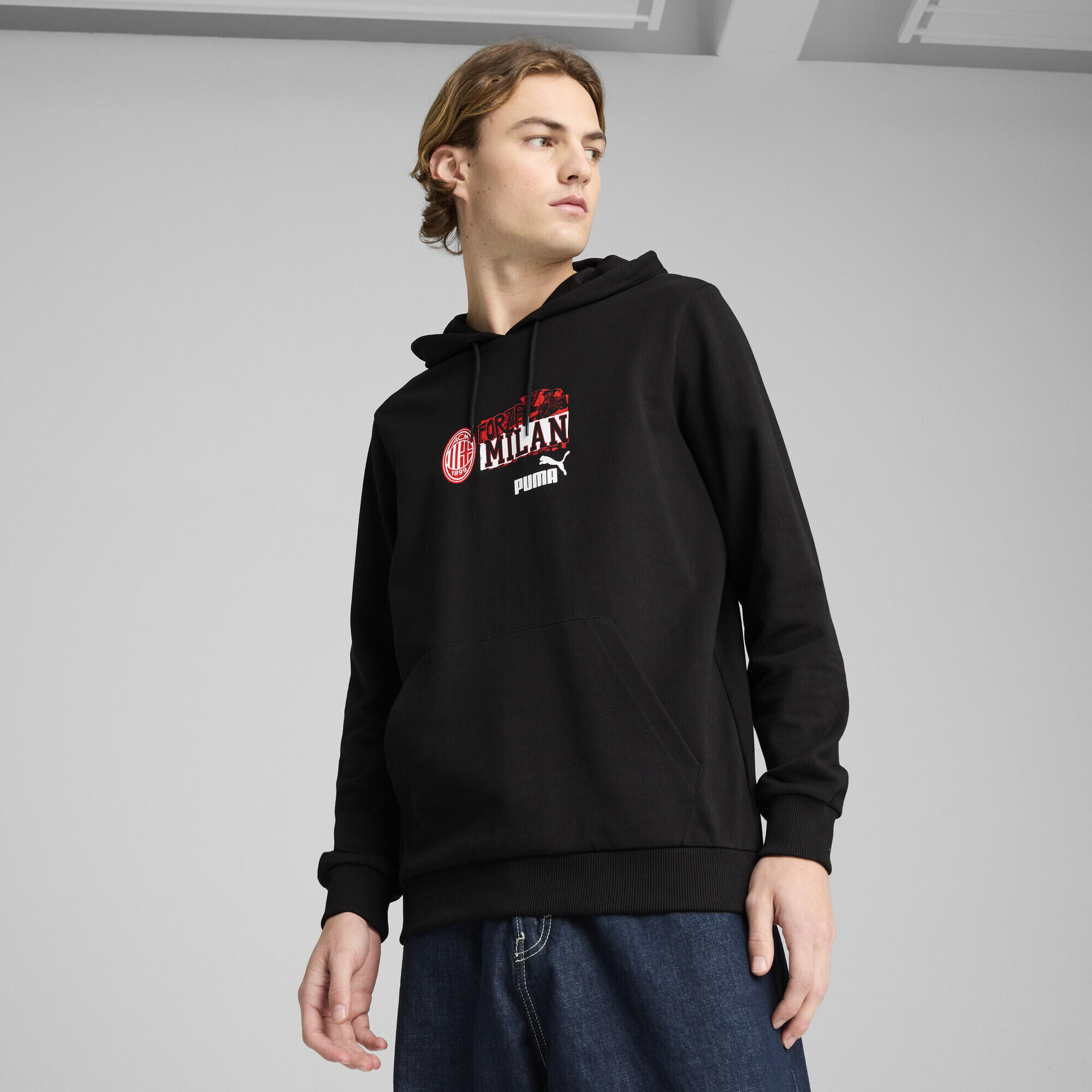 Hoodie ftblNRGY AC Milan Homme PUMA Black For All Time Red 2/7